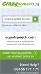Mobile Screenshot of equalspeech.com